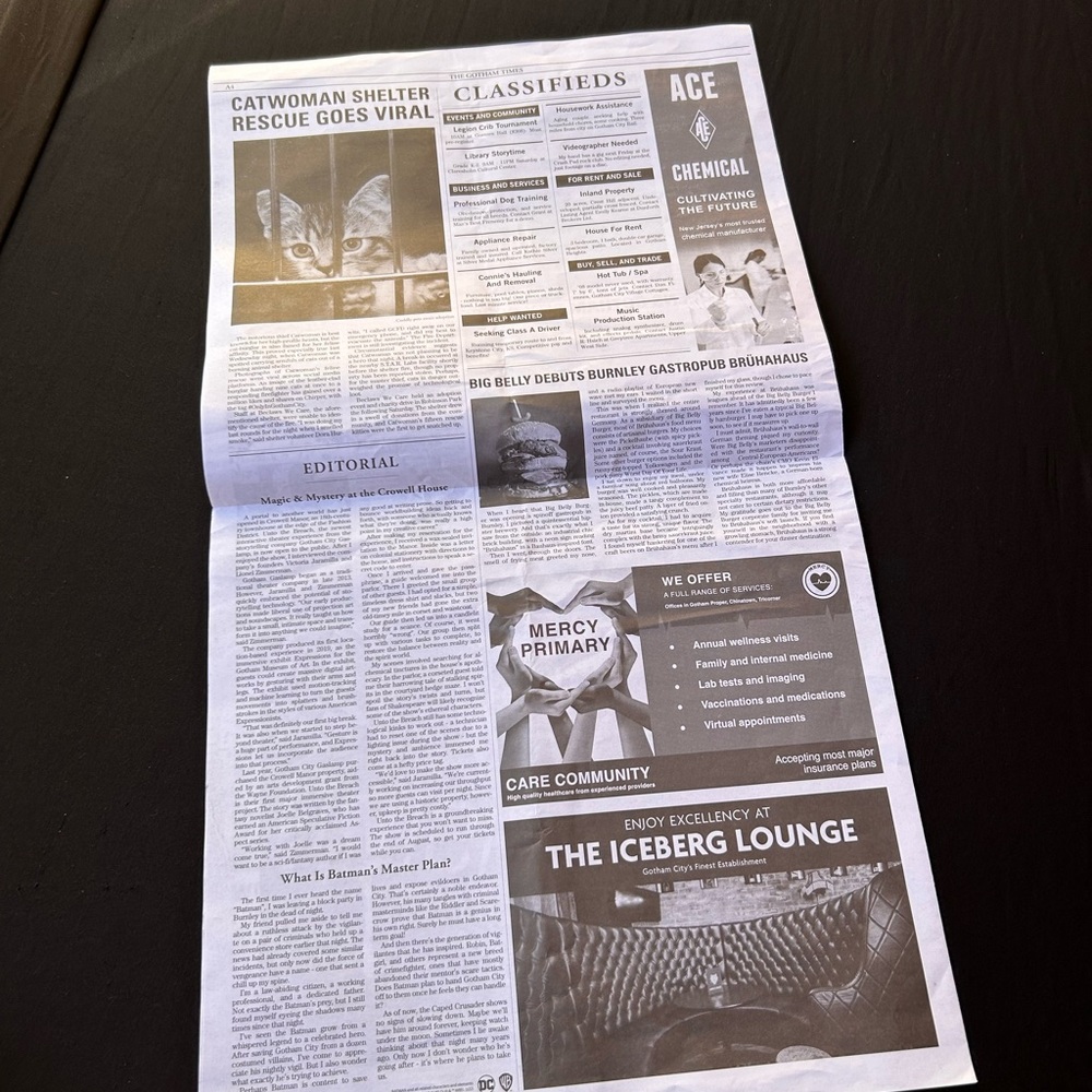 SDCC 2023 Gotham Times Batman Harley Quinn Newspaper Promo - Picture 5 of 5